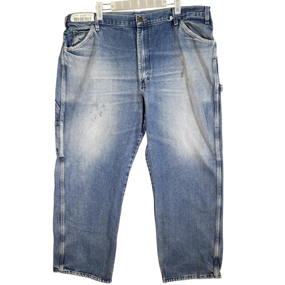 Dickies Jeans Mens 40x29 Blue Denim Straight Leg Workwear Carpenter Pants